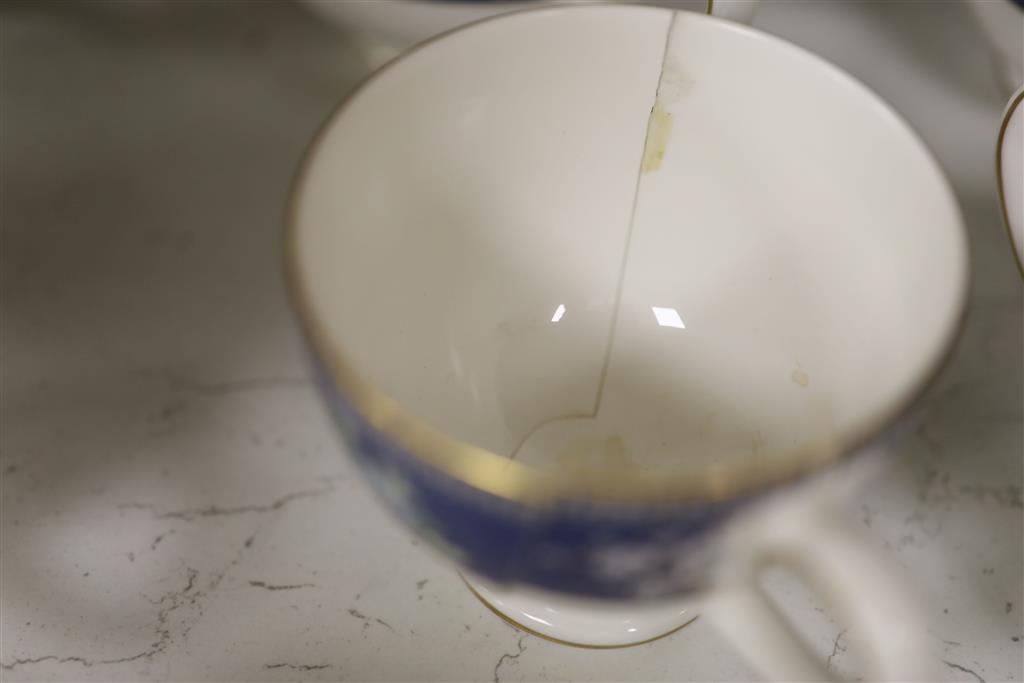 A Wedgwood bone china Blue Siam dinner and tea service